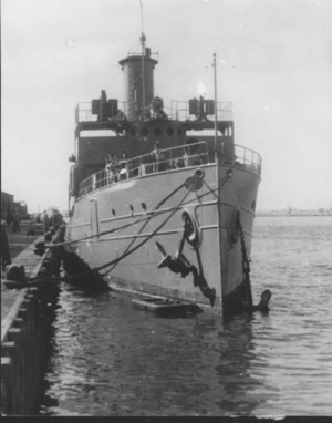 ex-Gresham, then Hatikva of the Israeli Navy (אוניית_מעפילים_התקוה) around 1948. This is the last known picture in circulation of her. 