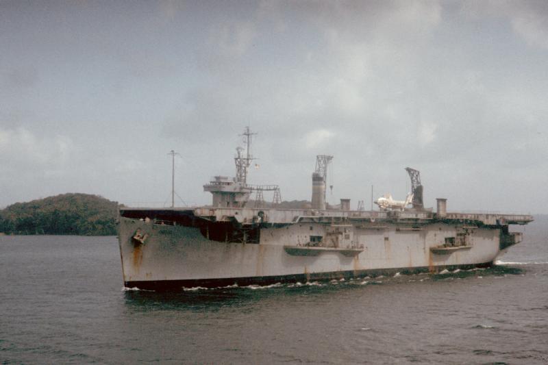 Seen late in her service in the Panama Canal. 